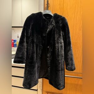Soft luxurious black coat